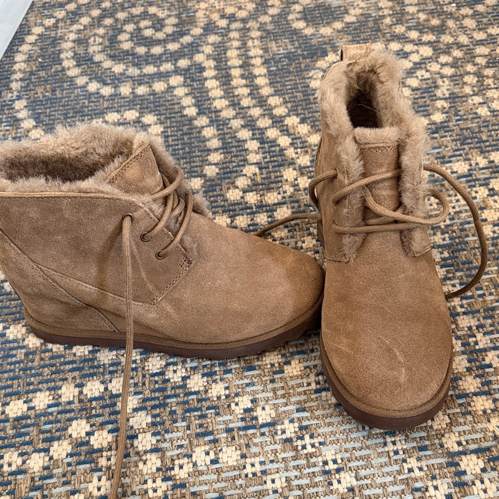 UGG Brown Suede Ankle Booties